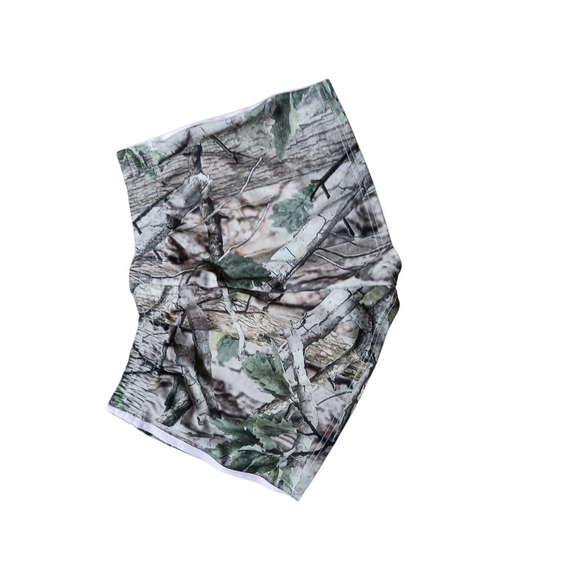Edikted Nikki Nylon Camo 3- Stripe Shorts - Picture 7 of 11